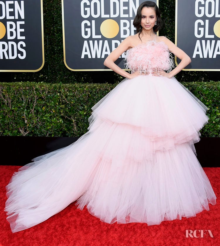 Sofia Carson In Giambattista Valli Haute Couture - 2020 Golden Globe Awards