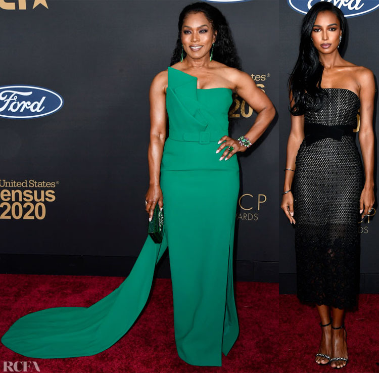 Angela Bassett and Jasmine Tookes - 2020 NAACP Image Awards Red Carpet Roundup