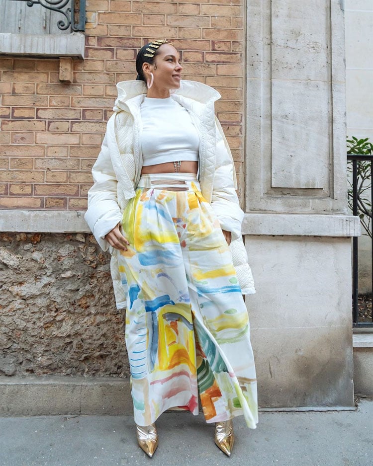 Alicia Keys Wore Rosie Assoulin On NRJ Radio