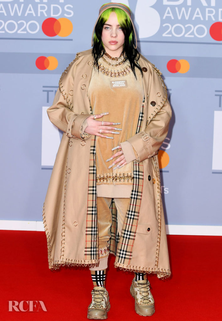 Billie Eilish In Burberry - The BRIT Awards 2020