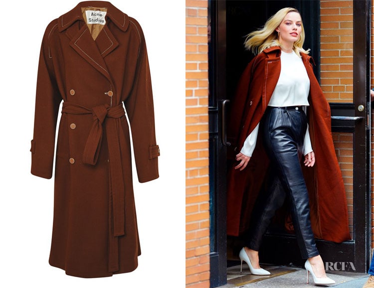 Margot Robbie's Acne Studios Orane Trench Coat