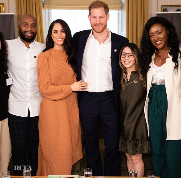 Meghan, Duchess of Sussex Wore Preen For The Queen’s Commonwealth Trust in Conversation