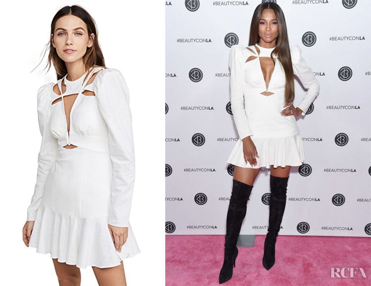 Ciara Acler Lapkus White Cut-Out Dress