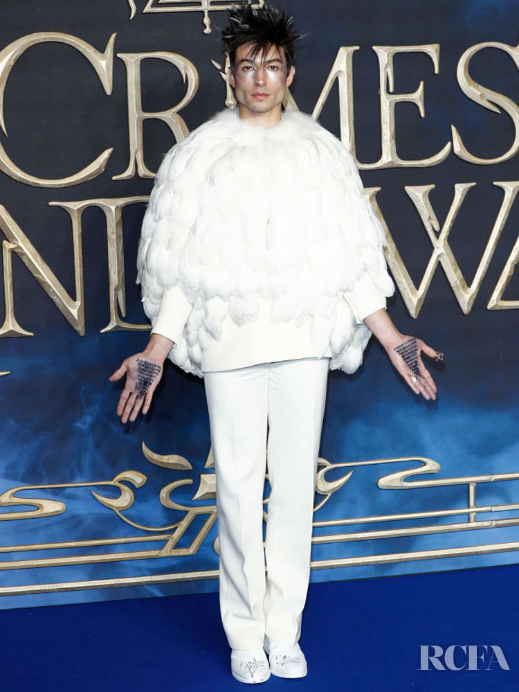 Ezra Miller In Givenchy Haute Couture – ‘Fantastic Beasts: The Crimes Of Grindelwald’ London Premiere