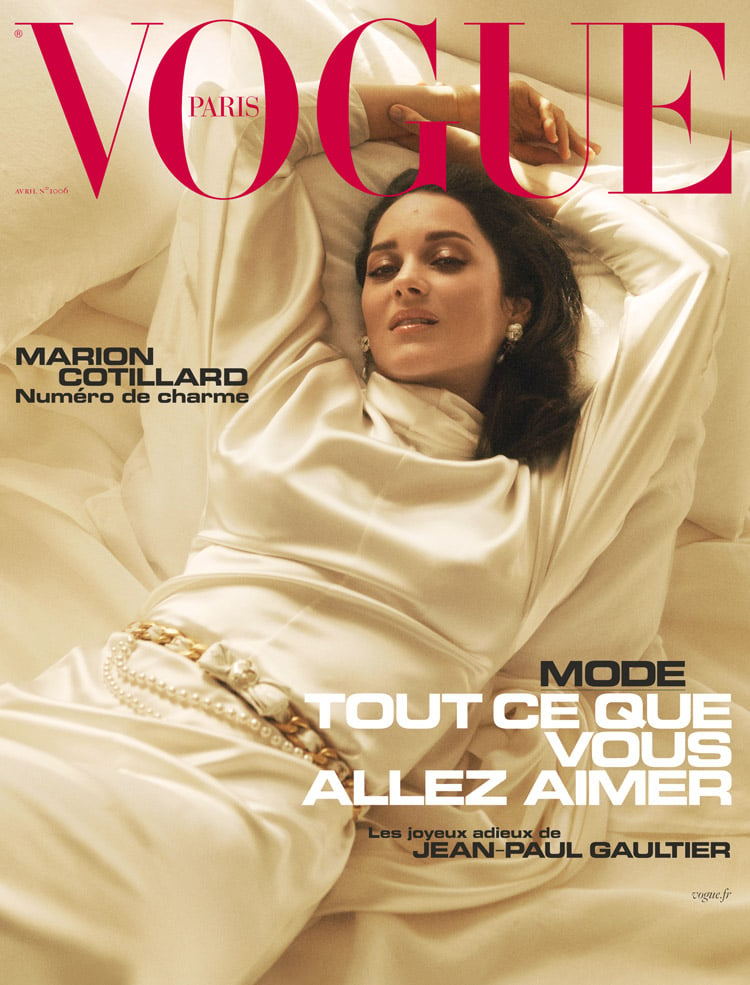 Marion Cotillard For Vogue Paris April 2020