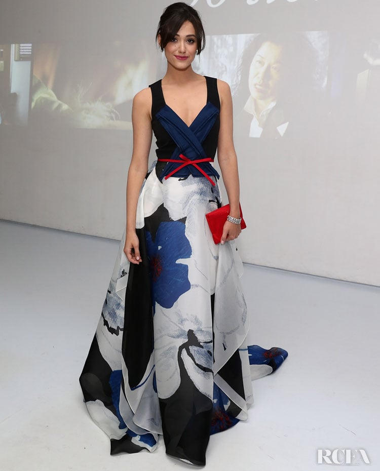 Emmy Rossum In Carolina Herrera – ‘Persol Magnificent Obsessions: 30 Stories Of Craftsmanship In Film’ Opening