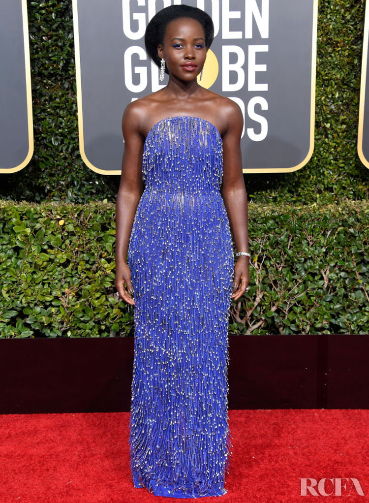 Lupita Nyong’o In Calvin Klein by Appointment – 2019 Golden Globe Awards