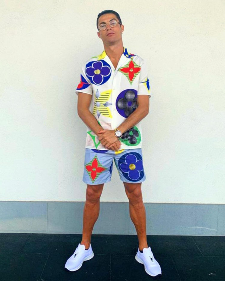 Cristiano Ronaldo’s Summery Louis Vuitton Monogram Look