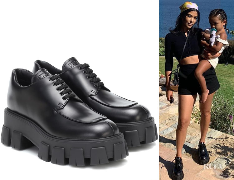 Kourtney Kardashian’s Prada Leather Brogues