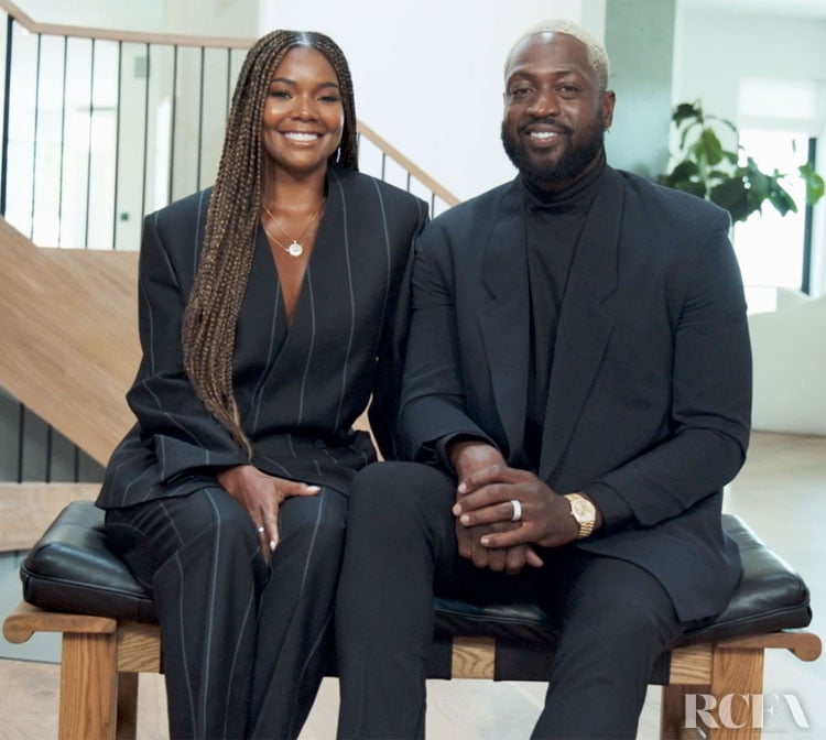 Gabrielle Union & Dwyane Wade Wear FEAR OF GOD Exclusively for Ermenegildo Zegna For The TIME 100 Broadcast Event