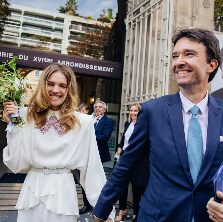 Natalia Vodianova Weds Antoine Arnault In Ulyana Sergeenko Couture