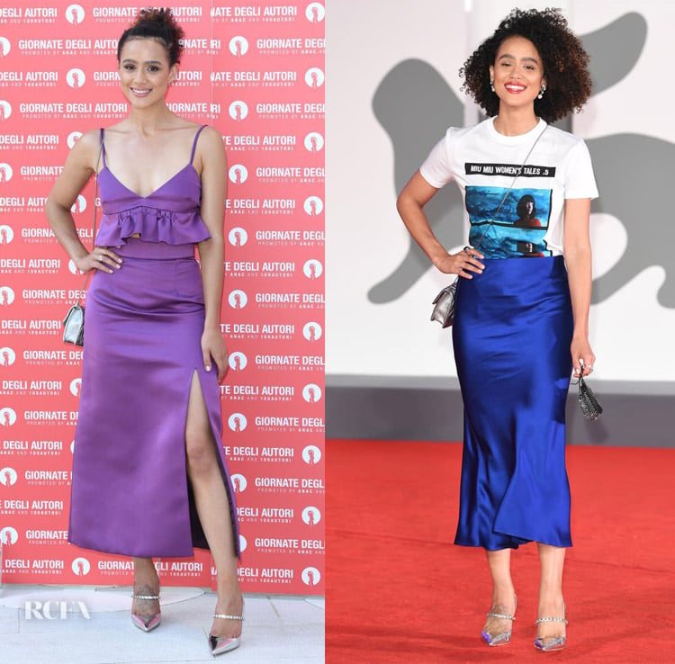 Nathalie Emmanuel Wore Miu Miu During The 2020 Venice Film Festival