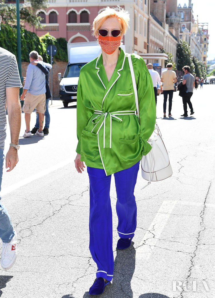 Tilda Swinton Wore Haider Ackermann Out In Venice