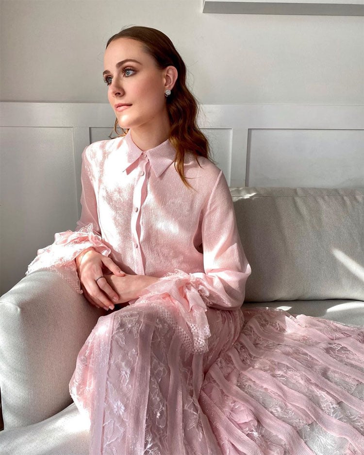 Evan Rachel Wood Promotes Kajillionaire In Adam Lippes
