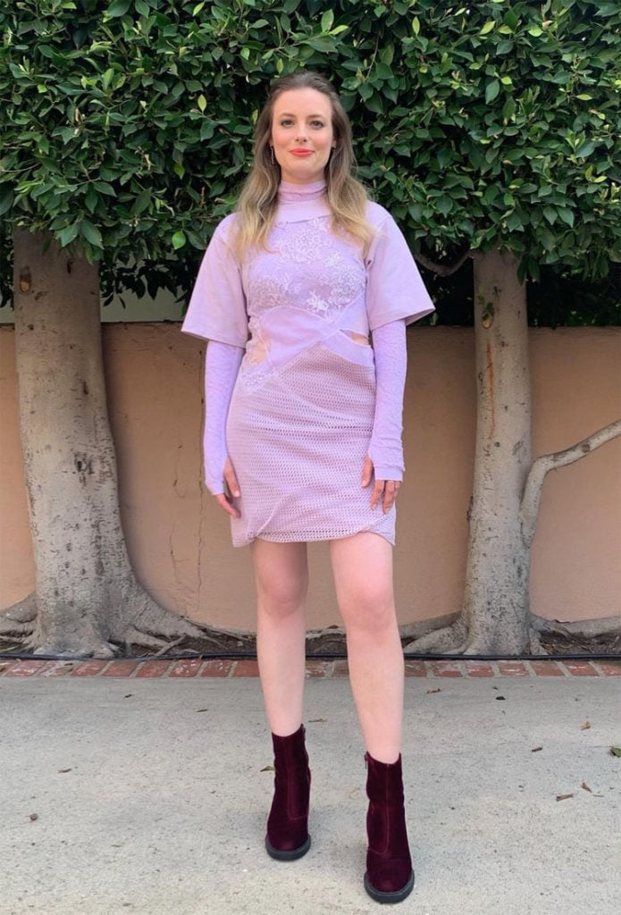 Gillian Jacobs Wore Kenzo For The 'Come Play' Virtual Press Day