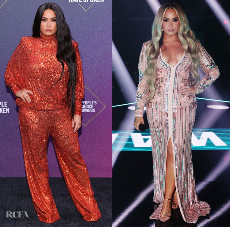 Demi Lovato Wore Five Looks Hosting The 2020 People’s Choice Awards