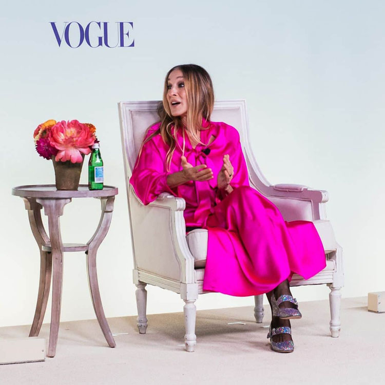 Sarah Jessica Parker Wore Christopher John Rogers To The Vogue Forces of Fashion Summit