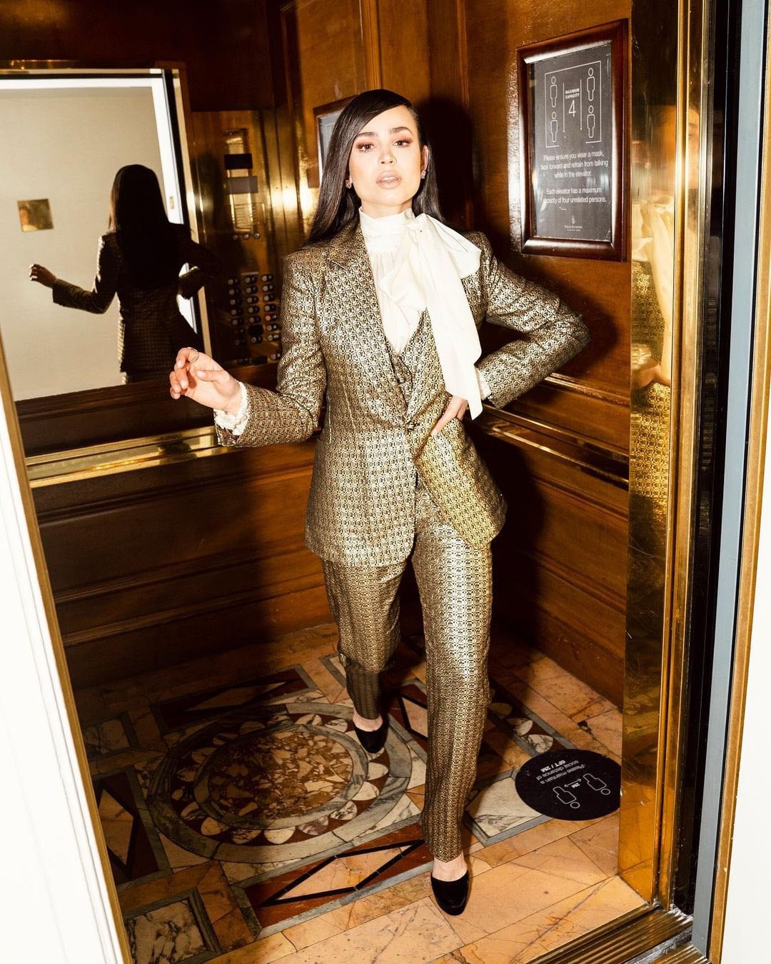 Sofia Carson Wore Etro Promoting ‘Songbird’