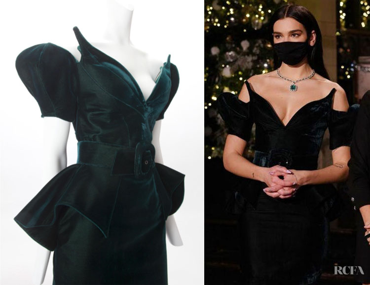 Dua Lipa Performed On SNL Wearing Mugler Haute Couture