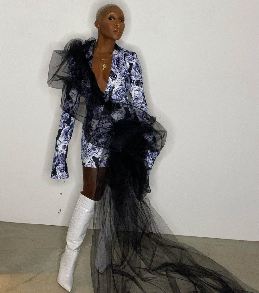 Cynthia Erivo Wore Vera Wang Promoting 'Genius Aretha' 