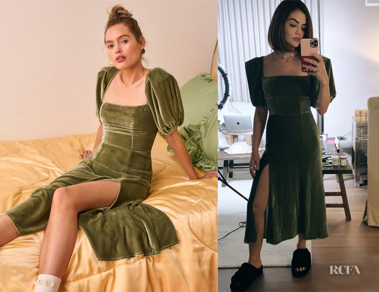 Lucy Hale's Reformation Jocelyn Dress - Red Carpet Fashion Awards