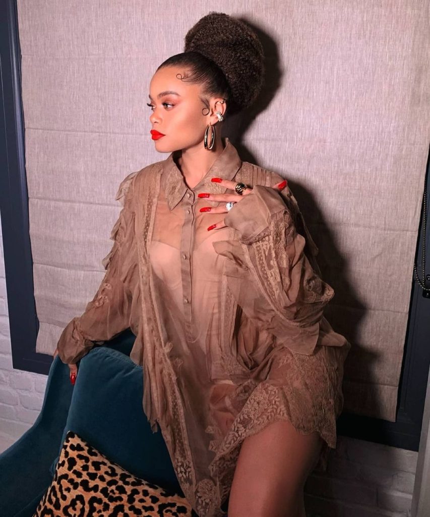 Andra Day, Chanel, Valentino, Good Morning America, Tigress and Tweed, Andra Day Chanel, Andra Day Valentino, Andra Day Good Morning America, Andra Day Tigress and Tweed, Chanel Resort 2021 Valentino Spring 2021,