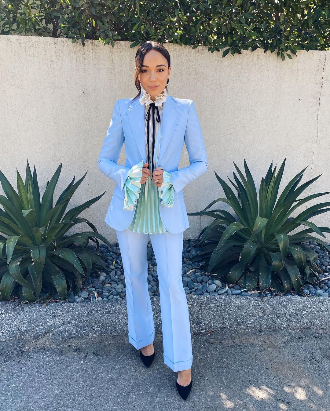 Ashley Madekwe Wore Philosophy di Lorenzo Serafini Promoting ‘County Lines’