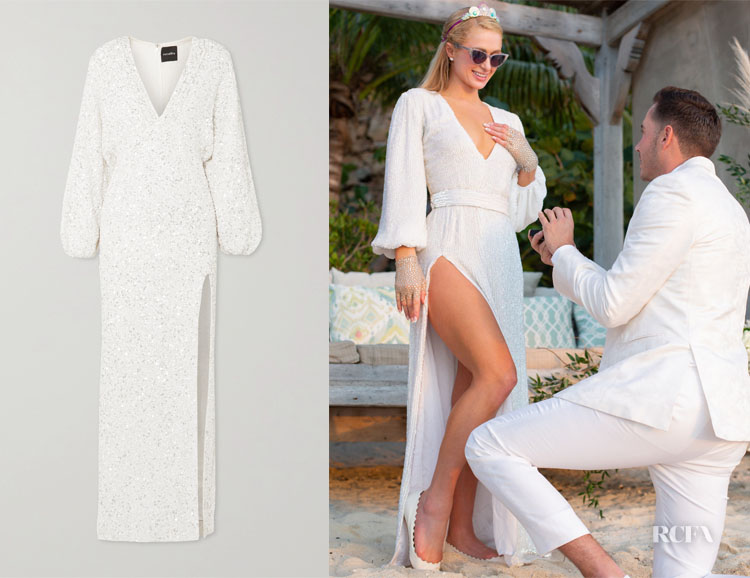 Paris Hilton's Retrofête Sequin Engagement Dress