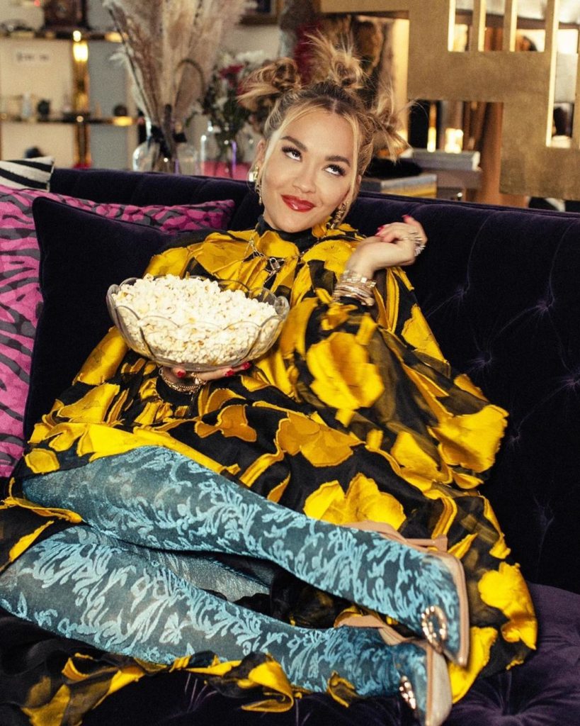 Rita Ora Wore Carolina Herrera For The 'Twist' At Home Premiere