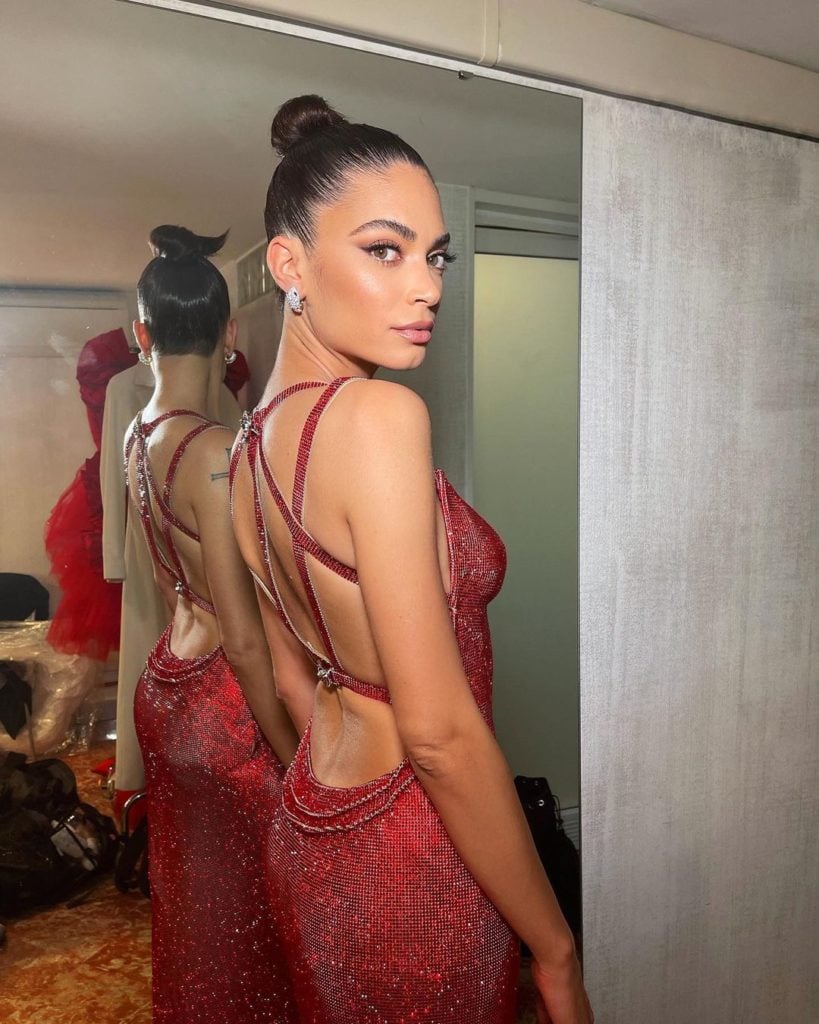 Elodie Wore Atelier Versace For Sanremo 2021