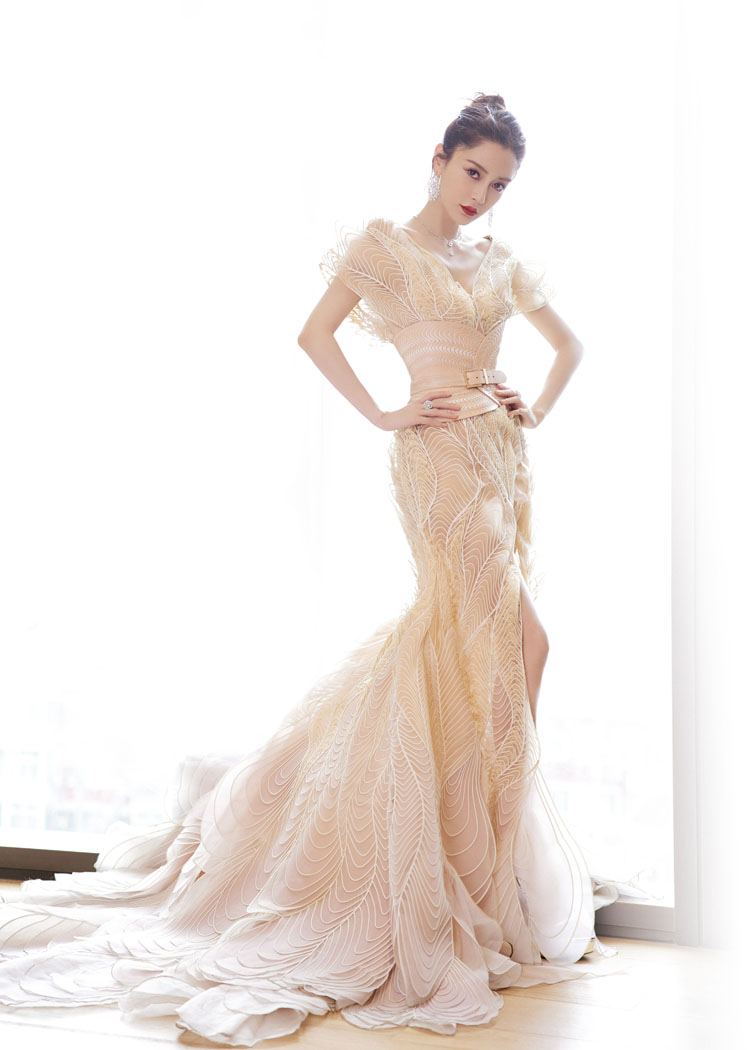 Angelababy Wore Iris van Herpen Haute Couture To The 2021 Madame Figaro Fashion Gala