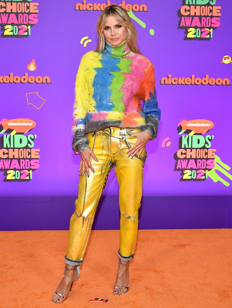 Heidi Klum Wore Dolce & Gabbana To The 2021 Kids’ Choice Awards