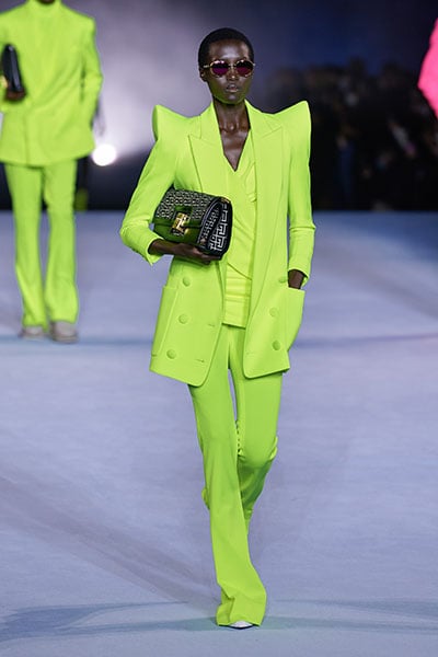 balmain neon dress Balmain