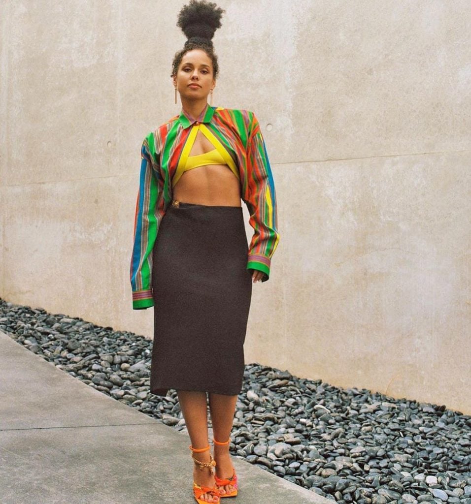 Alicia Keys Wore Versace For The 'Gram