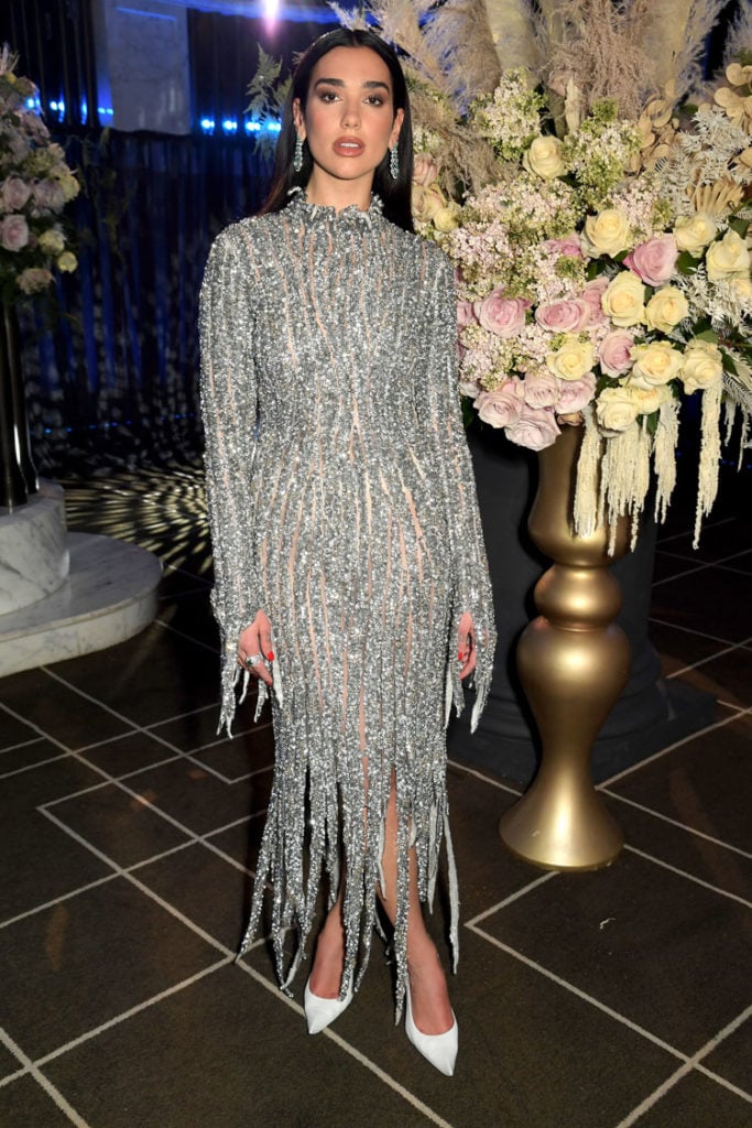 Dua Lipa Wore Two Balenciaga Looks To Elton John’s Oscar Viewing Party 
