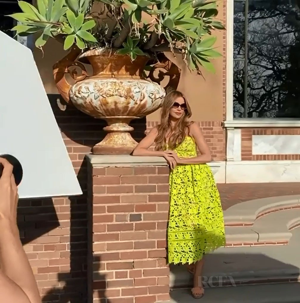 Sofia Vergara Wore Self-Portrait For Her Foster Grant Photo Shoot