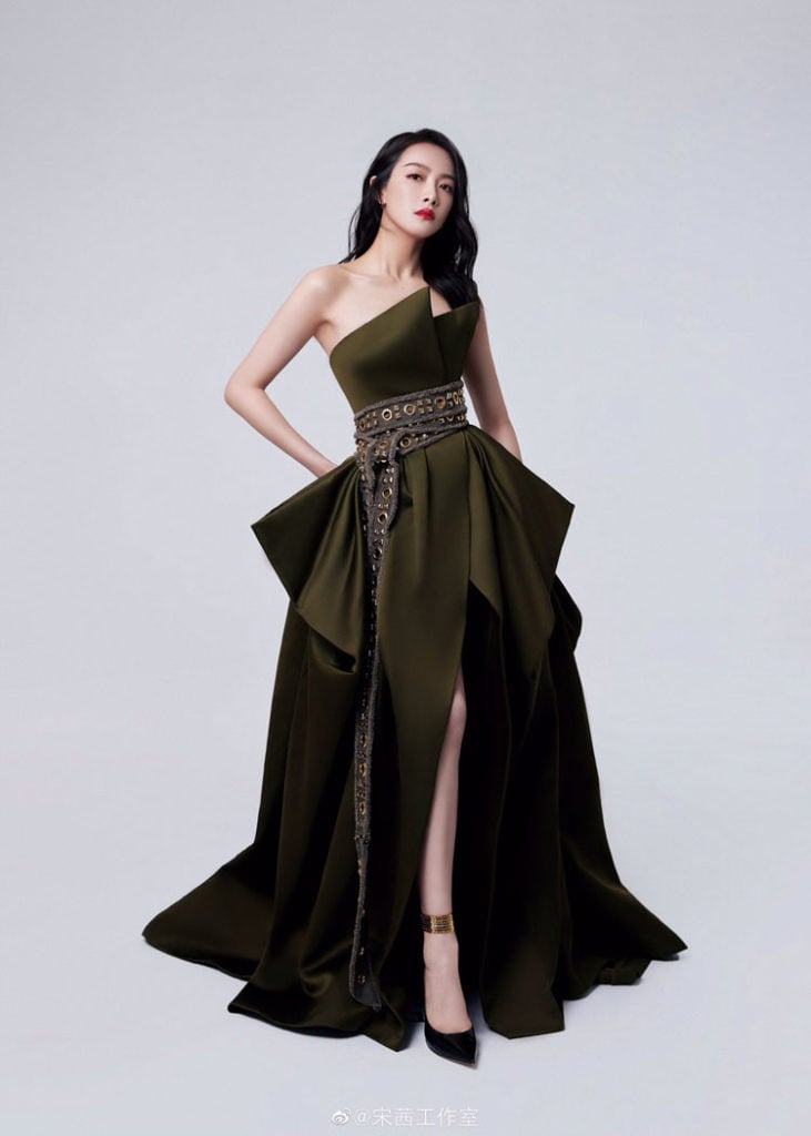 Victoria Song Wore Giambattista Valli & Alexandre Vauthier Haute Couture To The 2021 Harper's Bazaar ICONS Party