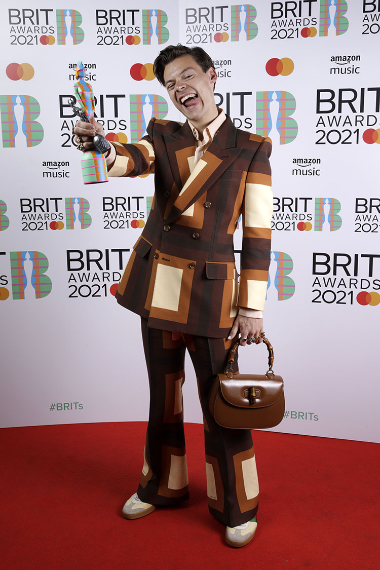 Harry Styles Wore Gucci To The BRIT Awards 2021