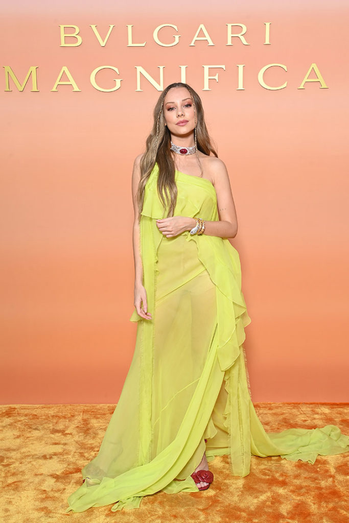 Ester Expósito Wore Tom Ford, Giambattista Valli & Valentino To The Bvlgari MAGNIFICA Events 