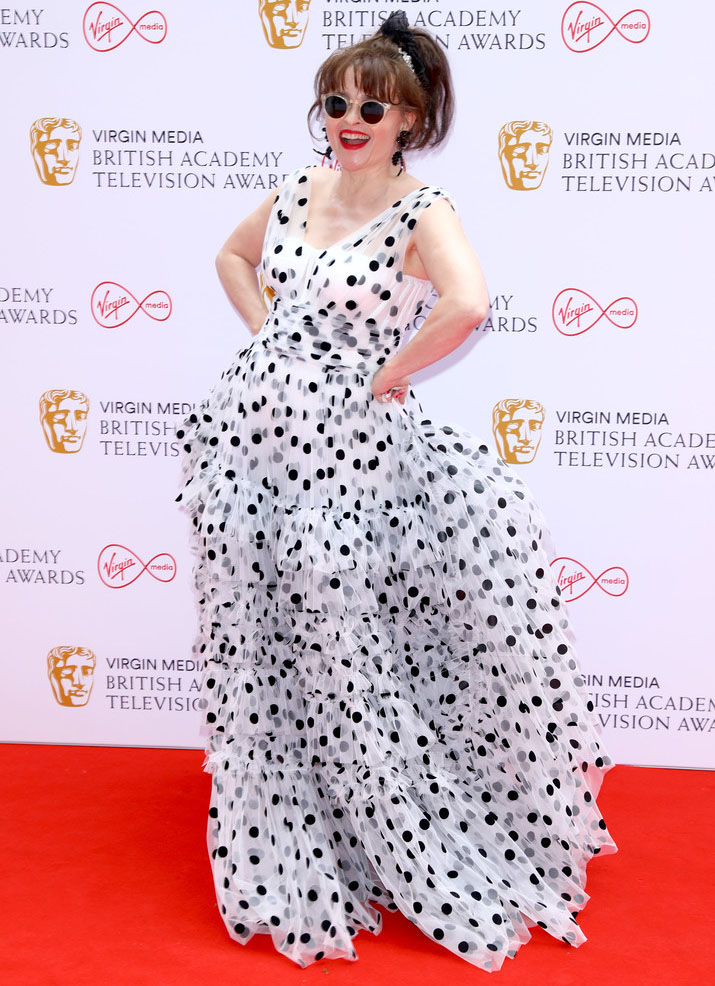 Helena Bonham Carter Wore Dolce & Gabbana To The 2021 BAFTA TV Awards