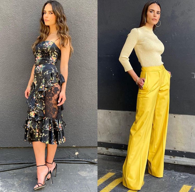 Jordana Brewster Wore Brock Collection & Oscar de la Renta Promoting ‘Fast & Furious 9’ 