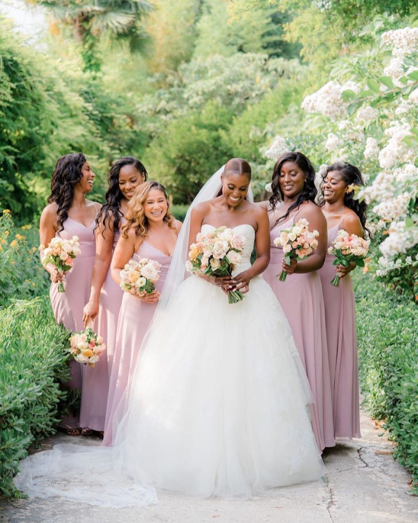 Issa Rae Wed Louis Diame In Vera Wang Couture
