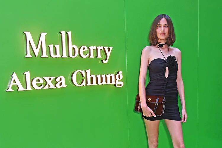 Alexa Chung Wore Magda Butrym To The Mulberry X Alexa Chung Dinner Party