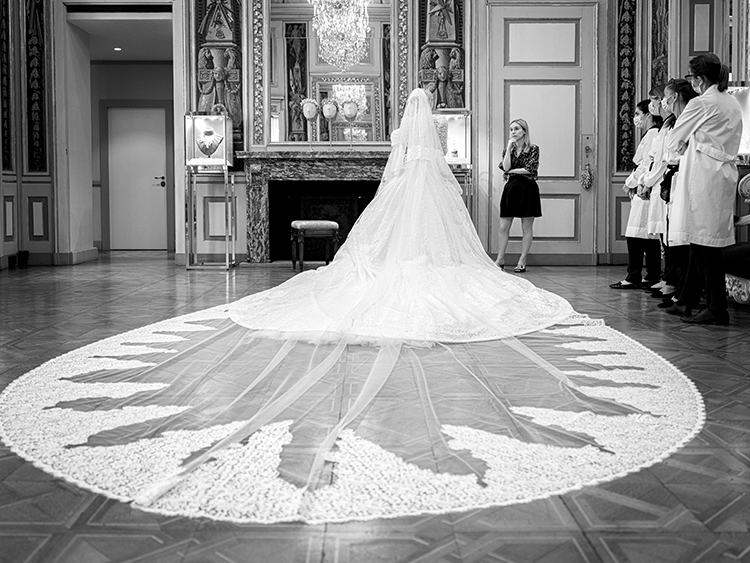 Kitty Spencer Wed Michael Lewis In Dolce & Gabbana Alta Moda