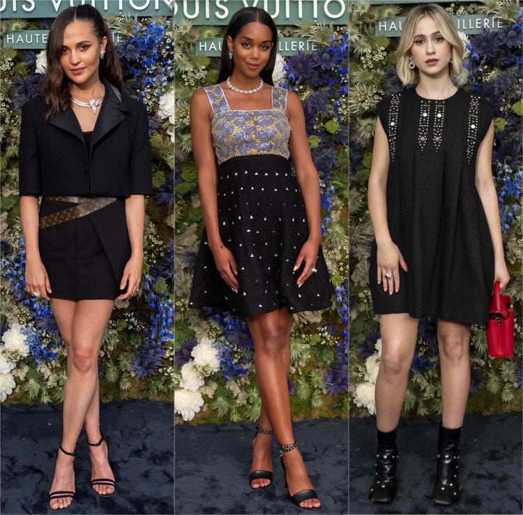 Alicia Vikander, Laura Harrier and Maria Bakalova Louis Vuitton Hosts Haute-Joaillerie Dinner