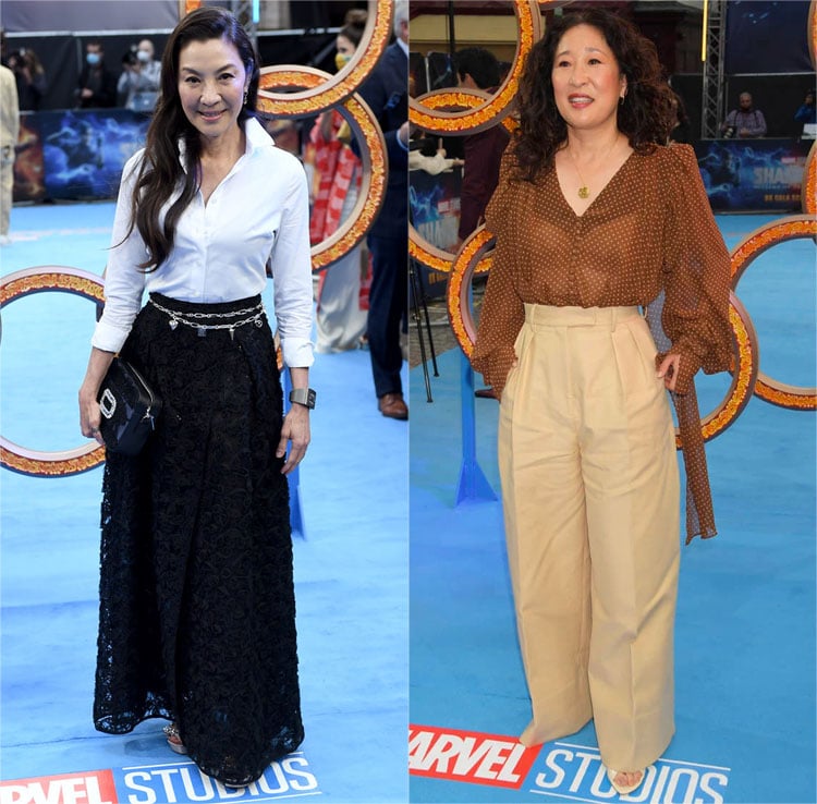 Michelle Yeoh & Sandra Oh Attend The ‘Shang-Chi And The Legend Of The Ten Rings’ London Premiere