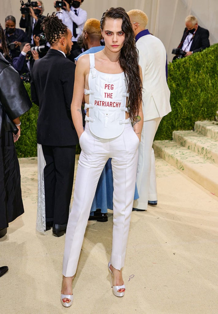 Cara Delevingne in Christian Dior Haute Couture - 2021 Met Gala 