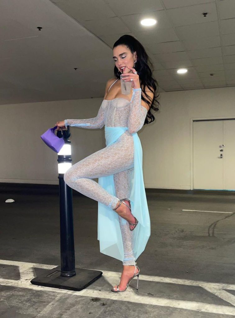 Dua Lipa Wore LaQuan Smith To The 2021 iHeartRadio Music Festival - Red