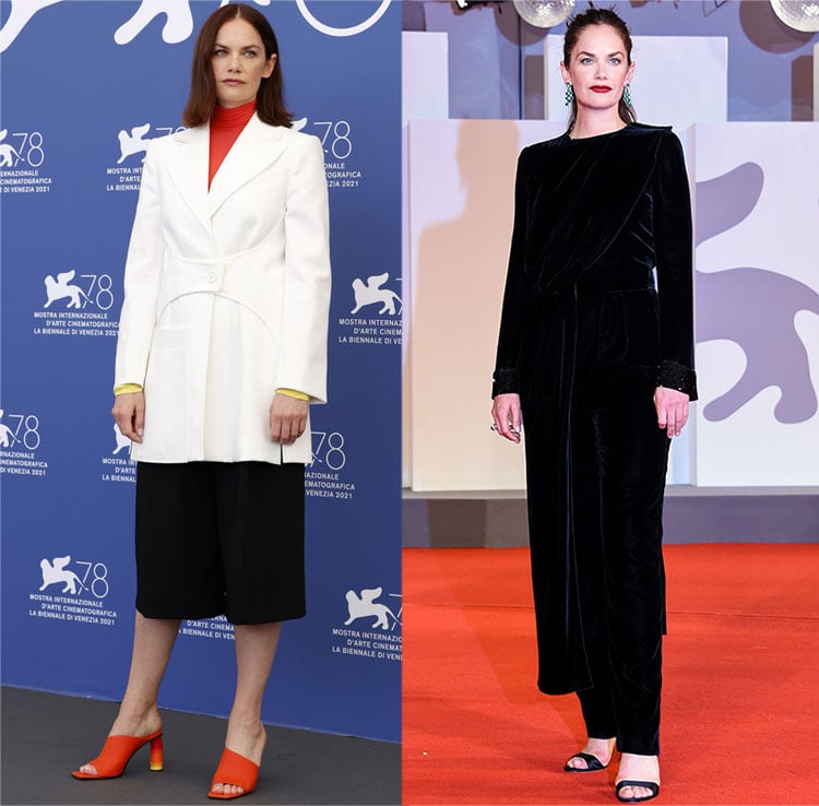 Ruth Wilson Wore Nina Ricci & Giorgio Armani For The ‘True Things’ Photocall & ‘Mona Lisa And The Blood Moon’ Venice Film Festival Premiere