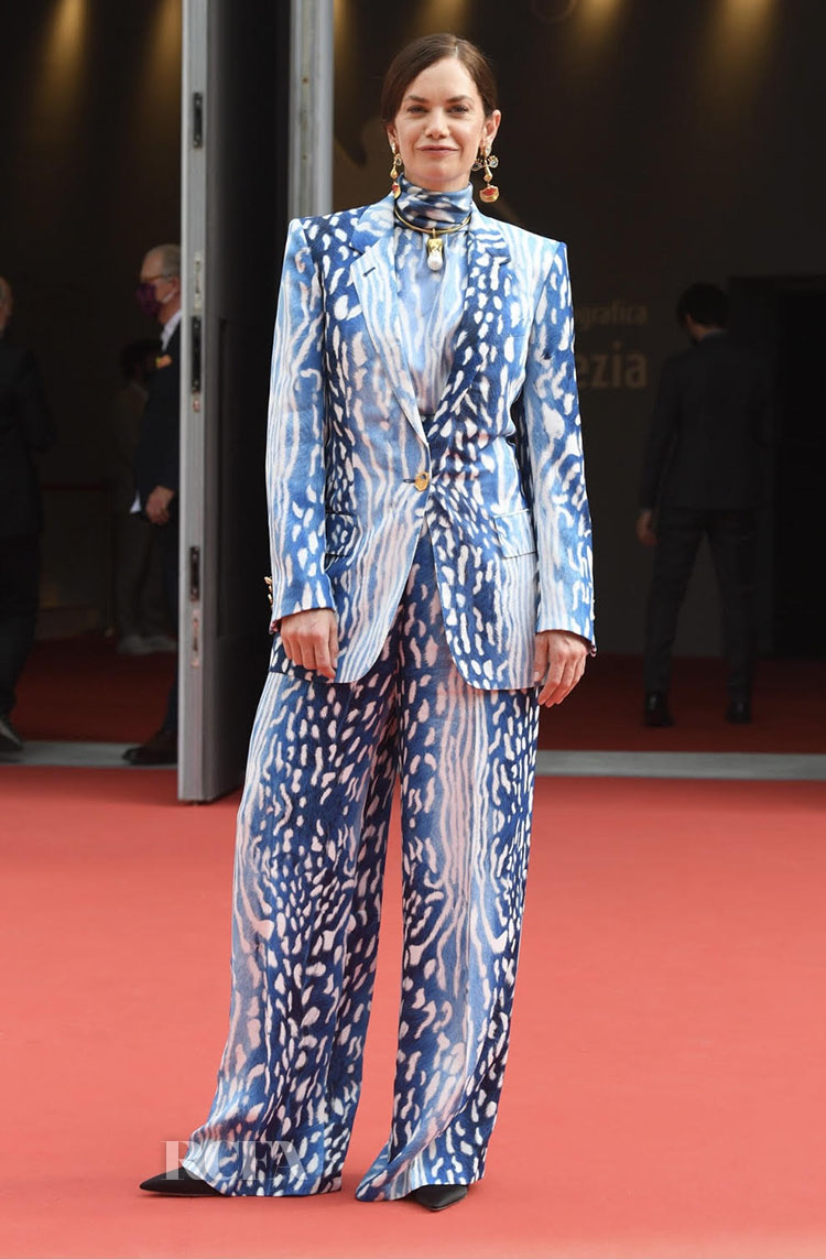 Ruth Wilson Wore Schiaparelli For The ‘True Things’ Venice Film Festival Screening